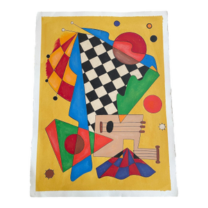 Geometric Abstraction Watercolor