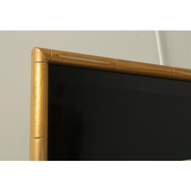 Faux Bamboo Framed Vintage Japanese Fan For Sale - Image 4 of 13