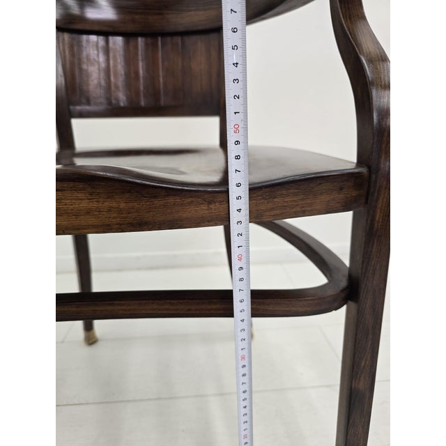 Fischel Armchair Model 6048 After Otto Wagner, Austria, C. 1900 by Otto Wagner for Fischel, 1890s For Sale - Image 16 of 18