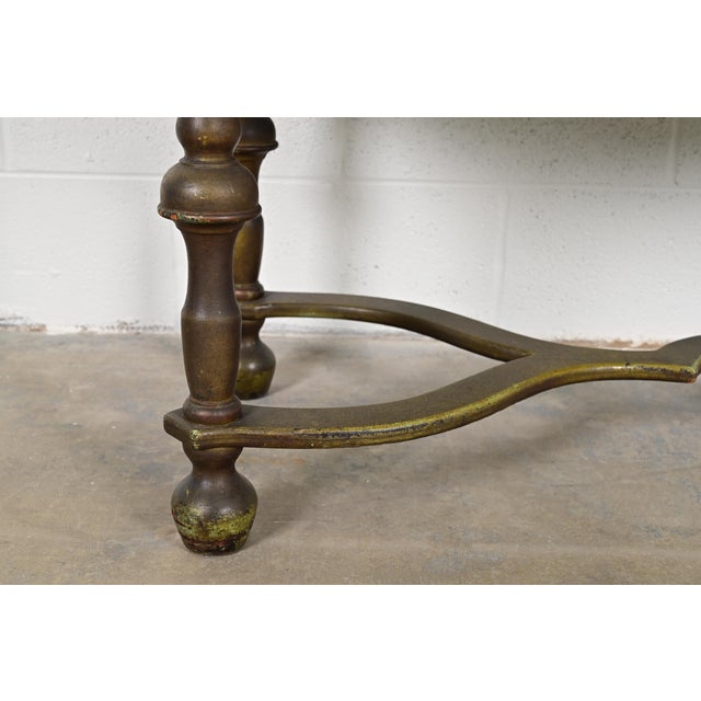 Wood Berkey & Gay Antique Venetian Hand Painted Bookcase or Bar Cabinet, Circa 1920s For Sale - Image 7 of 12