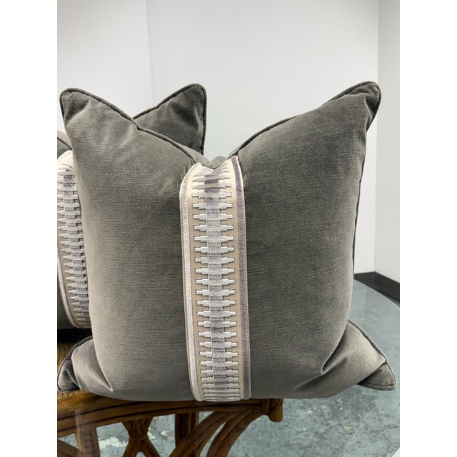 Anthem San Francisco Jefferson Tape Pillows, Pair For Sale In San Francisco - Image 6 of 12