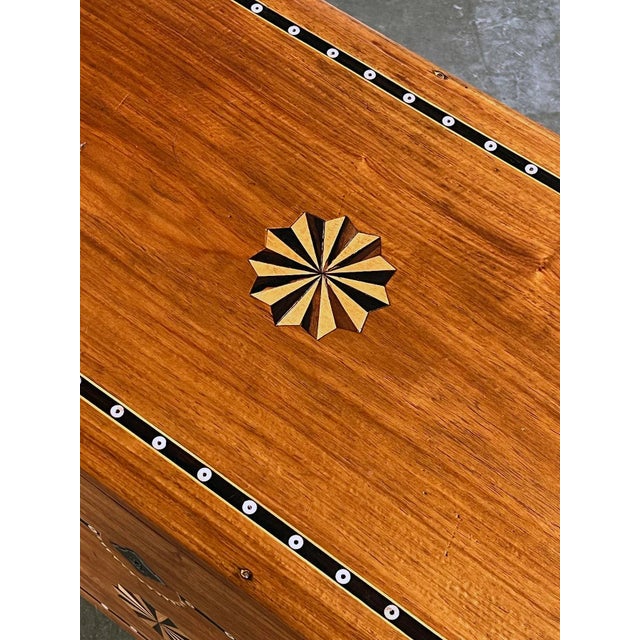 Late 19th Century Dutch Colonial Inlaid Camphorwood Trunk/Chest on Stand For Sale - Image 11 of 13