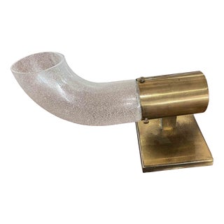 Brass Table Lamp by Aldo Nason for Mazzega, Italy, 1970s For Sale