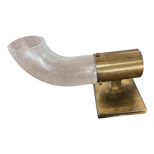 Brass Table Lamp by Aldo Nason for Mazzega, Italy, 1970s For Sale