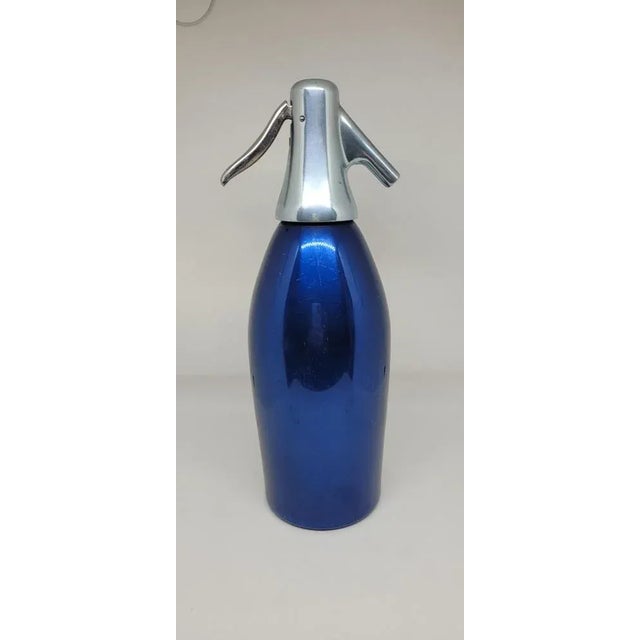 No. 1 Seltzer Siphon Autoseltz mod. 56 in Anodised Aluminium and Chrome-Plated Metal by Sergio Asti for S.A.C.A.B., Milan, Italy, 1955 For Sale - Image 4 of 4