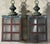 Metal Small Pair of Vintage Square Copper and Brass Ceiling Lanterns 13”.5 X 6” For Sale - Image 7 of 12