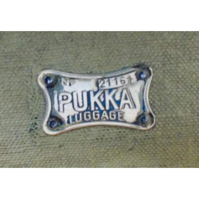 Metal Vintage Pukka Military WWII Demob Case from Harrods, 1930 For Sale - Image 7 of 10