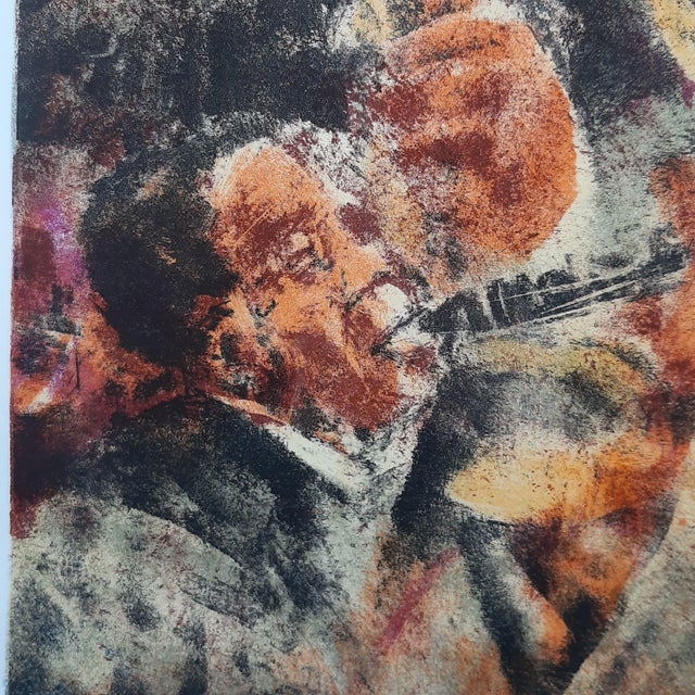 Remo Squillantini, Abstract Musician Figures, 1980s, Lithograph, Framed For Sale - Image 4 of 11