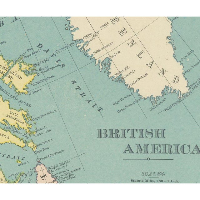 Antique Map of British America with Hudson Bay by Ran McNally, 1899 For Sale - Image 4 of 12