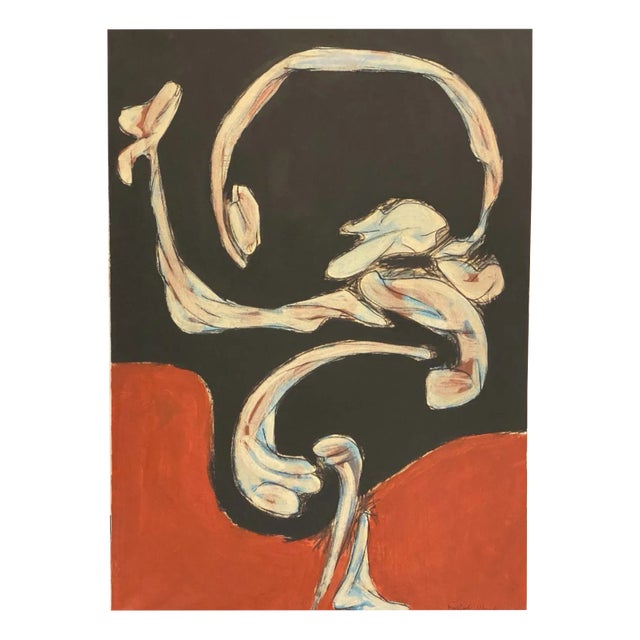 Raffaele Menster, Abstract Composition, 1962, Oil on Canvas For Sale