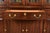 Brown Ethan Allen Knob Creek Georgian Carved Mahogany Lighted Breakfront Bookcase Cabinet For Sale - Image 8 of 18