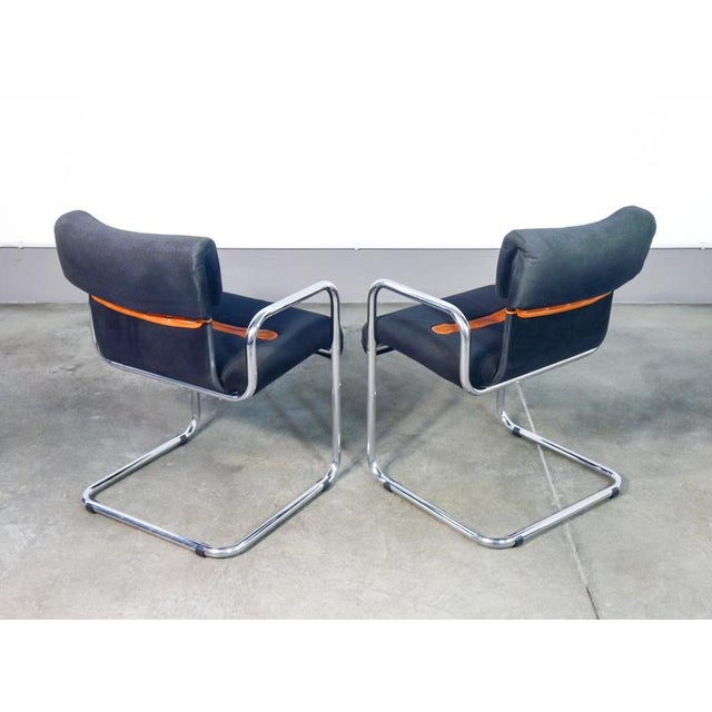 Black Chairs by G. Faleschini for Mariani, Set of 2 For Sale - Image 8 of 9