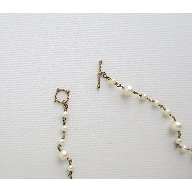 Pearl Necklace in the Style of Chanel For Sale - Image 12 of 12