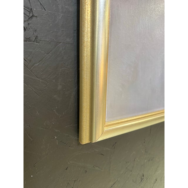 Mid Century Abstract Oil Painting on Canvas Signed by Irvin Wood For Sale - Image 9 of 12