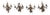 Napoleon III Glass Wall Sconces, Set of 4 For Sale