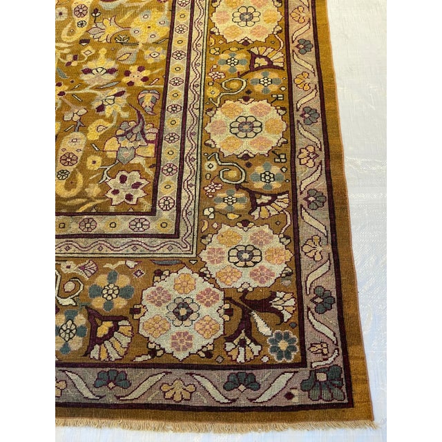 1900s Antique Indian Amritsar Rug For Sale In Los Angeles - Image 6 of 9