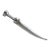 Ottoman Silver Dagger (Hançer), Turkey, 19th Century For Sale