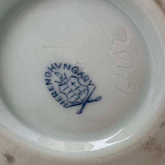 Vintage Herend Queen Victoria 6402 Claw Footed Empire Vase Cachepot Hungary For Sale - Image 11 of 11
