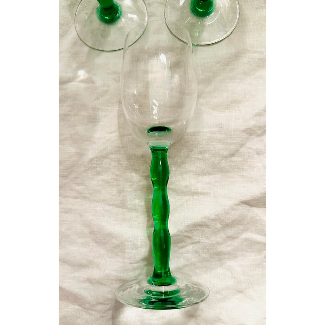 1990s Orrefors Set of 11 Gunnar CyrÃ©n Wine Glasses For Sale - Image 5 of 7