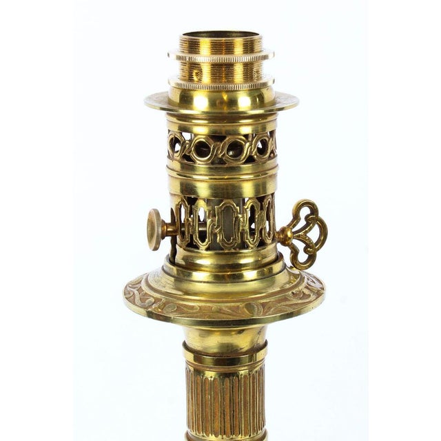 French Bleu Céleste Sèvres Vase Lamps, 19th Century, Set of 2 For Sale - Image 3 of 18