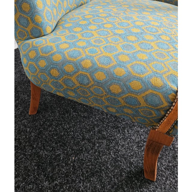 Spider Coffee Table and Hungarian Late Art Deco Armchairs by Jindrich Halabala, 1950s, Set of 3 For Sale - Image 16 of 17