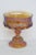 Kings Crown Thumbprint Indiana Carnival Glass Amber Compote Candy Dish For Sale - Image 10 of 11