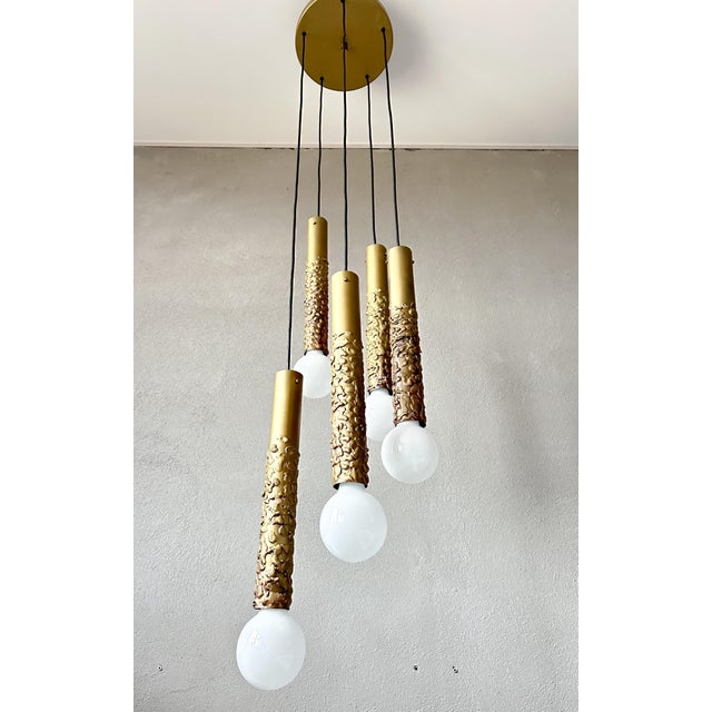 Vintage Cascade Light from Glashütte Limburg, 1970s For Sale - Image 9 of 15