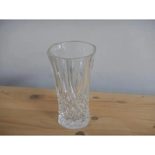 White RCB Crystal Vase, 1980s For Sale - Image 8 of 9