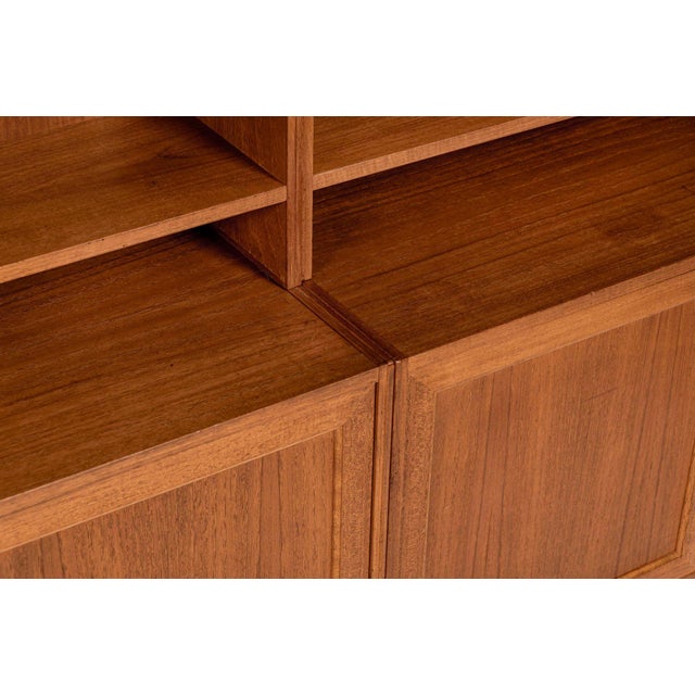 Pair Mid-Century Swedish Modern Teak Bookcase Cabinets, 1960s For Sale - Image 13 of 18