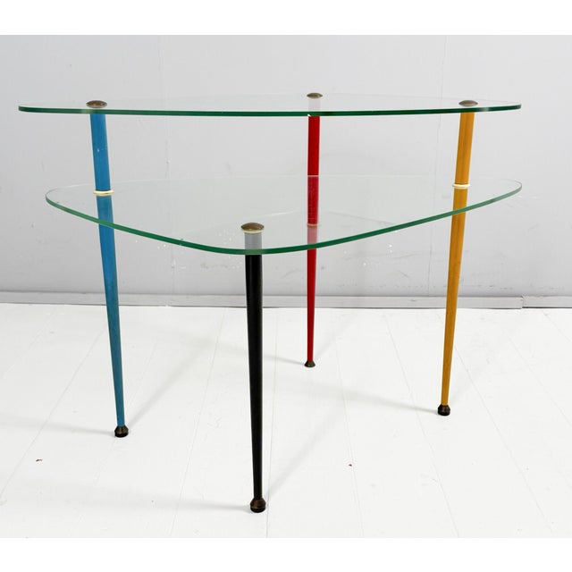 Arlecchino Side Table by Edoardo Paoli for Vitrex, 1950s For Sale - Image 10 of 18