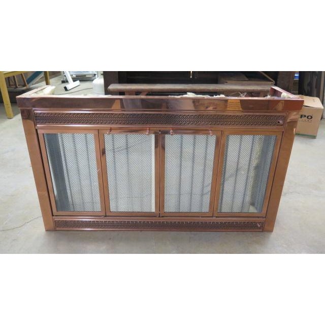 1980s Custom Copper Fireplace Screen For Sale - Image 4 of 6