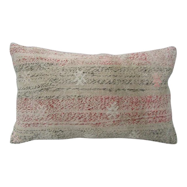 Turkish Decorative Handmade Kilim Pillow - 20" x 12" For Sale