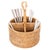 The tight weave of our rattan cutlery holder / caddy will allow you to take it anywhere and store not only your silverware...