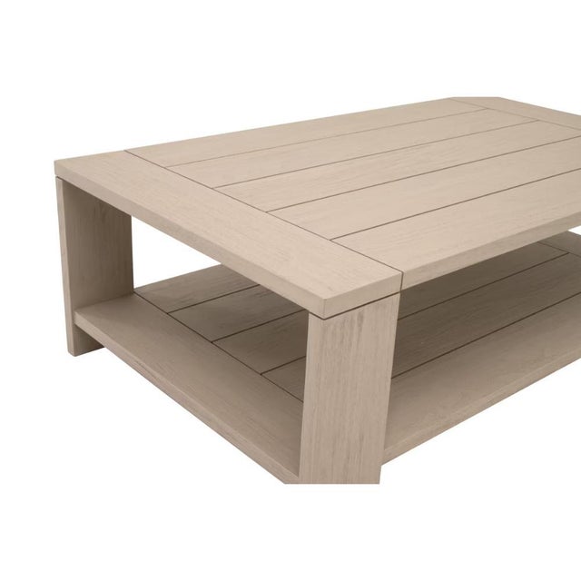2020s Sur Wooden Rectangular Outdoor Coffee Table by Essentials for Living For Sale - Image 5 of 6