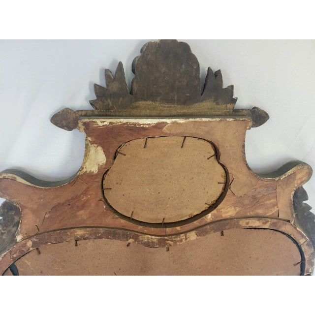 1940s Hand Painted Mirror For Sale - Image 10 of 12