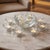 Blenko Vintage Blenko Lotus Bowl Set Clear Textured Art Glass Salad Berry - 9 pcs For Sale - Image 4 of 11