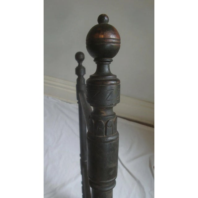 19th C. Chinoiserie Elephant Carving Wood Fire Screen For Sale In Richmond - Image 6 of 8