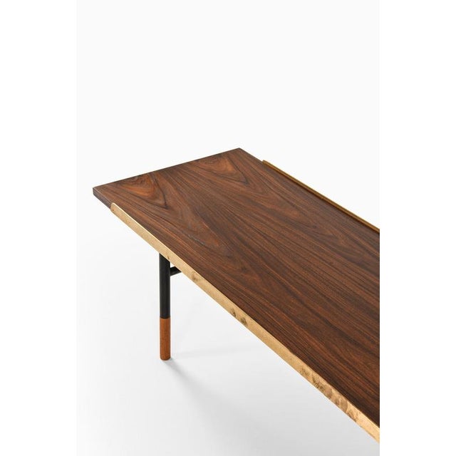Bench in Brass and Rosewood attributed to Finn Juhl, 1953 For Sale - Image 4 of 8