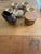 7 Pieces of Mid 19th Century Bennington Brown/Yellow Glaze Spongeware For Sale - Image 10 of 12