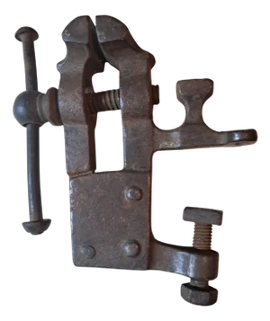 Antique Working Minature Vice by Peter Stubs