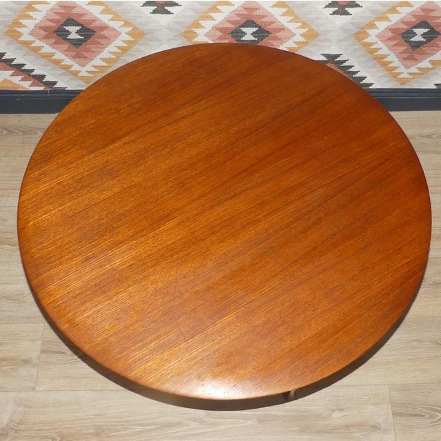 Brown Filigree Coffee Table in Teak by Werner Rund, 1960s For Sale - Image 8 of 15