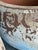 Baby Blue Pair of Monumental Low Bowl Terra Cotta Planters For Sale - Image 8 of 12