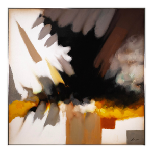 Robert Lawson - Cool Splash, 1950 Signed Modern Oil on Canvas Abstract Painting