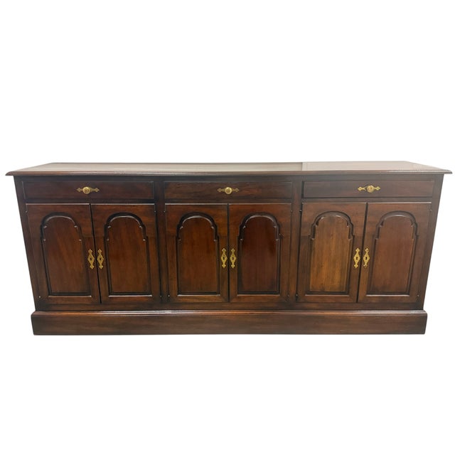 1950s 1950's Kittinger Mahogany Six-Door Credenza For Sale - Image 5 of 15