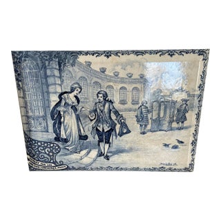 1912 Advertising Tile "100,000 Paris Shirts" For Sale