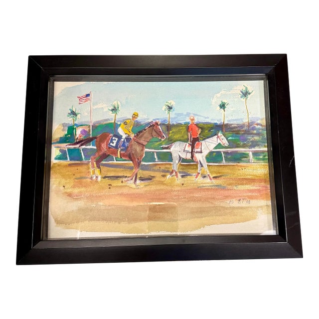 Wellington Polo Watercolor For Sale