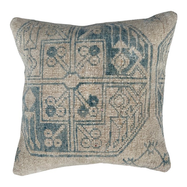 Vintage Turkish Rug Pillow For Sale