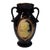 Vintage Japan Cameo Black Vase For Sale