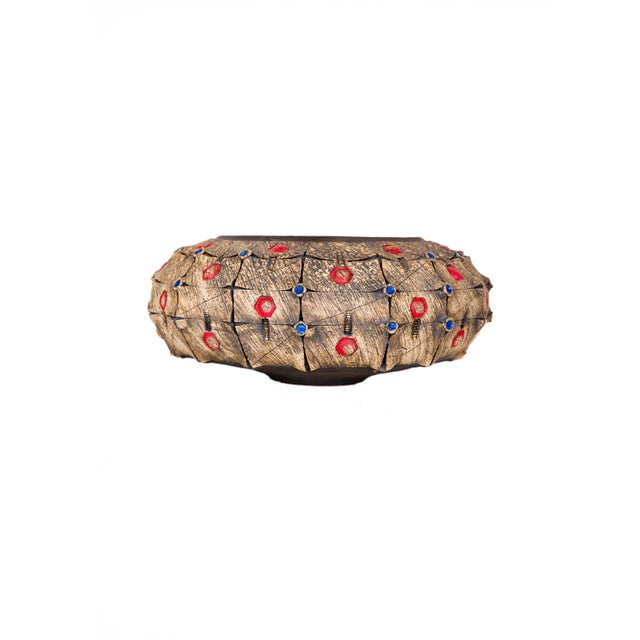 Abstract Andile Dyalvane Scarified Earth Vessel For Sale - Image 3 of 4