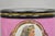 Antique French Porcelain Pink Hand Painted Portrait Cachepot Jardiniere Vase For Sale - Image 4 of 11